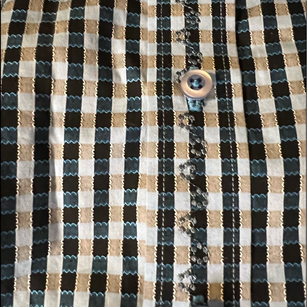 Robert Graham Plaid Button Down Medium - image 5